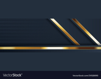 gold banner design with minimalist modern style