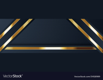 gold banner design with minimalist modern style