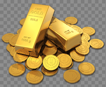 Gold Bricks PNG Image Background