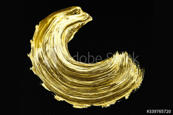 Gold brush stroke Gold brush stroke