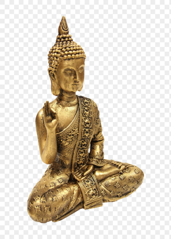 Gold Buddha png statue, religious | Free PNG - rawpixel