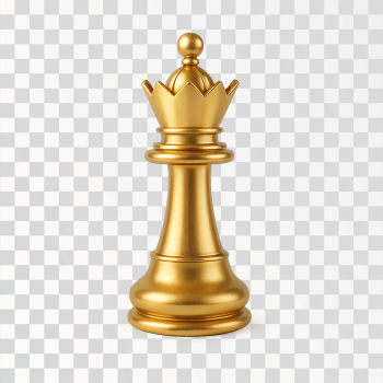 Gold Chess Queen Piece PNG Gold Chess Queen Piece PNG
