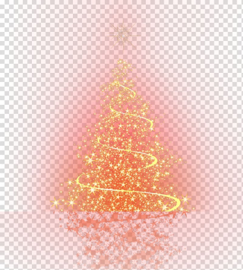 Gold Christmas tree , Christmas tree Light Neon sign, Christmas tree decoration transparent background PNG clipart
