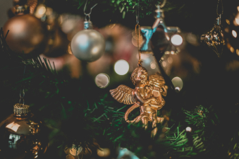 Gold-colored Angel Hanging Ornament