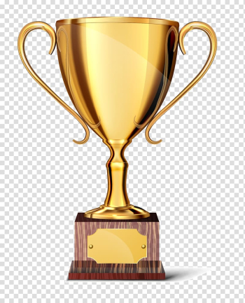 Gold-colored trophy , Trophy Cup , Golden trophy transparent background PNG clipart