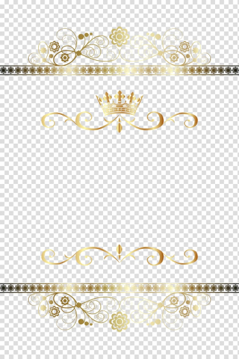 Gold crown illustrations, u6cd3u5347 Gold, Gold frame transparent background PNG clipart