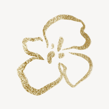 Gold flower, aesthetic glittery design | Free Photo - rawpixel