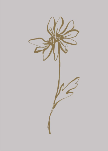 Gold flower line art, Chinese | Free Photo - rawpixel