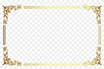 Gold Frame Border Square - Golden Frame Png