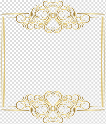 Gold , Gold Border Frame , gold frame illustration transparent background PNG clipart