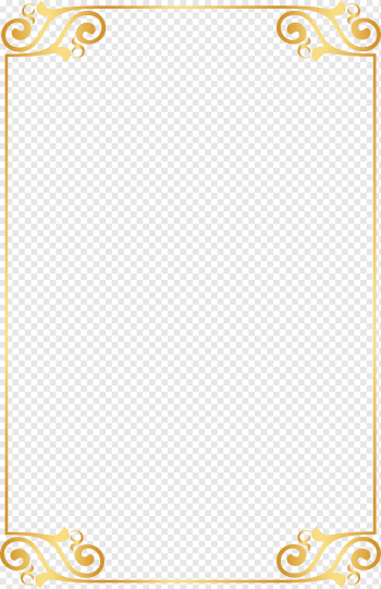 Gold, Gold border pattern elements, gold frame, border, template, frame png