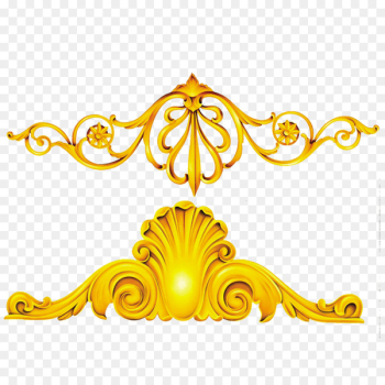 Gold - Gold frame decorative patterns material Gold - Gold frame decorative patterns material