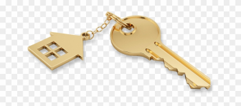 Gold House Key Png