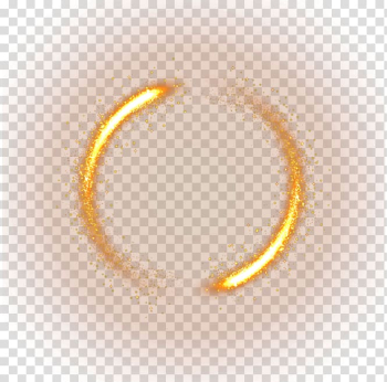 Gold illustration, Light , Halo circle transparent background PNG clipart