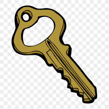 Gold key png sticker, transparent | Free PNG - rawpixel