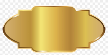 Gold Label Border Clip Art Transparent Background - Label Template Gold