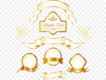 Gold Label Euclidean vector Royalty-free - Vintage gold frame label 