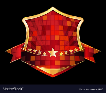 Gold label vector image Gold label vector image