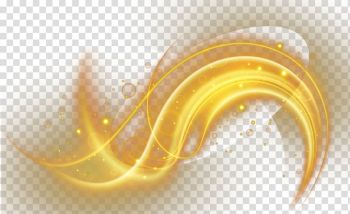 Gold light illustration, Light Computer file, decorative golden light effect transparent background PNG clipart
