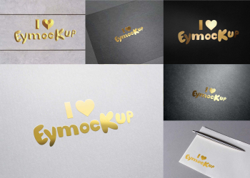 Gold Logo Mockup (PSD)