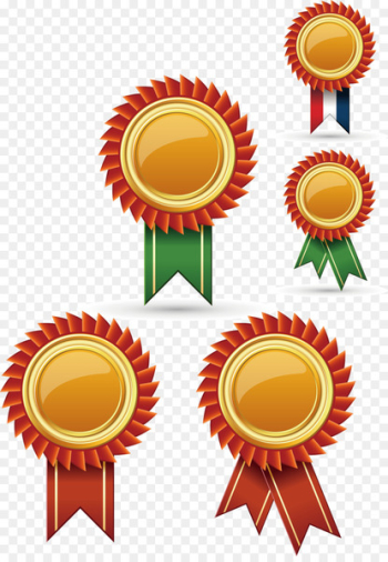 Gold medal Silver medal Badge - Vector creative gold medal Gold medal Silver medal Badge - Vector creative gold medal