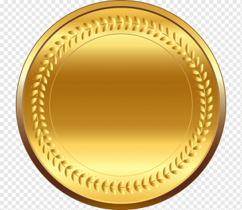 Gold medal Silver medal Bronze medal, Realistic gold medal, gold Coin, medal, gold png