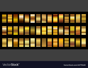 gold metal gradient collection and gold foil