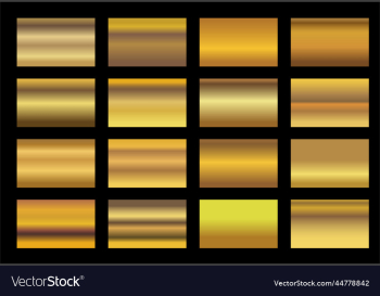 gold metal gradient collection and gold foil