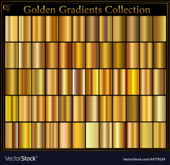 gold metal gradient scratch texture background set