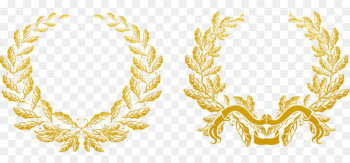 Gold Olive branch Euclidean vector Laurel wreath - Gold and wheat paste 