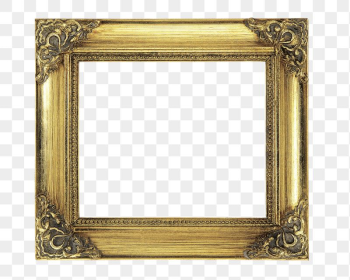 Gold picture png frame  | Free PNG - rawpixel