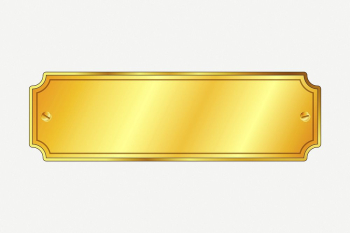 Gold plaque sign clipart, collage | Free PSD - rawpixel Gold plaque sign clipart, collage | Free PSD - rawpixel