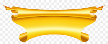 Gold - Ribbon Banner Png