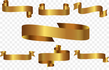 Gold Ribbon - Vector Golden Ribbon label Gold Ribbon - Vector Golden Ribbon label