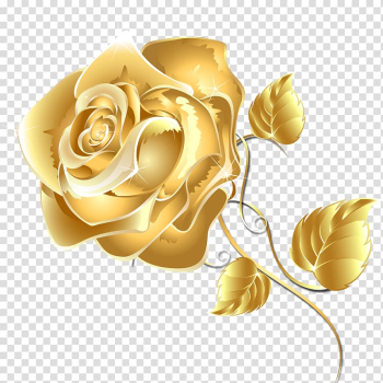 Gold rose flower , Flower Fashion Free Games Online Rose Android application package, Gold flowers transparent background PNG clipart