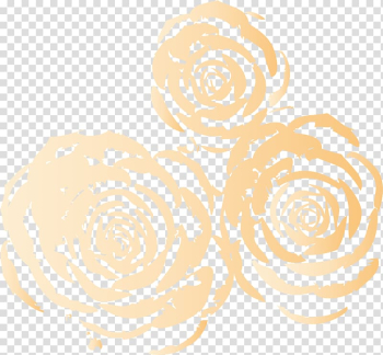 Gold rose flowers illustration, Beach rose Computer file, Gold rose pattern transparent background PNG clipart