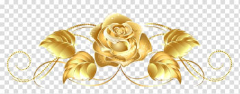 Gold rose , Gold Flower Yellow , Gold transparent background PNG clipart