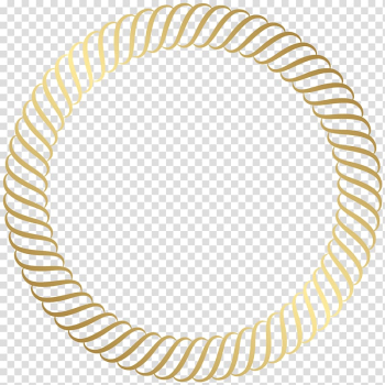 Gold , Round Gold Border , gold rope wreath illustration transparent background PNG clipart