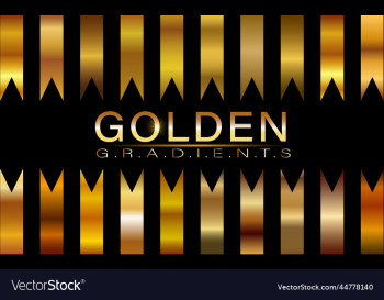 gold set of golden gradients