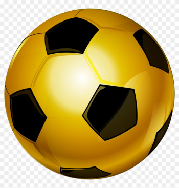 Gold Soccer Ball Png Clip Art Image - Gold Ball Football Png