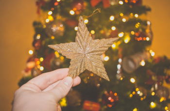          Gold Star Christmas Free Photo     