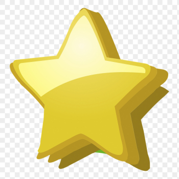 Gold star png sticker, 3D | Free PNG - rawpixel