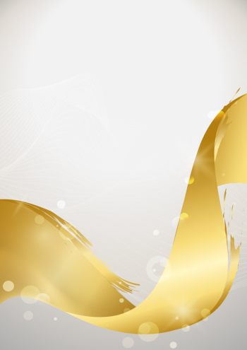 Gold wave abstract background illustration