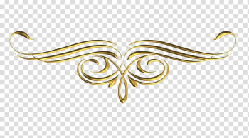 Gold wax sealer illustration, Gold Scroll Ornament , GOLD LINE transparent background PNG clipart