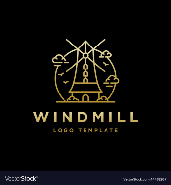 gold windmill logo symbol agriculture farming gold windmill logo symbol agriculture farming
