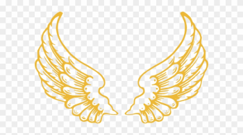 Gold Wings Clip Art - Angel Wings With Halo