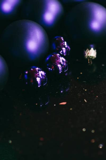 Golden and blue christmas ornaments Golden and blue christmas ornaments
