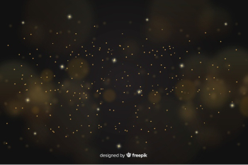 Golden background with golden particles Free Vector