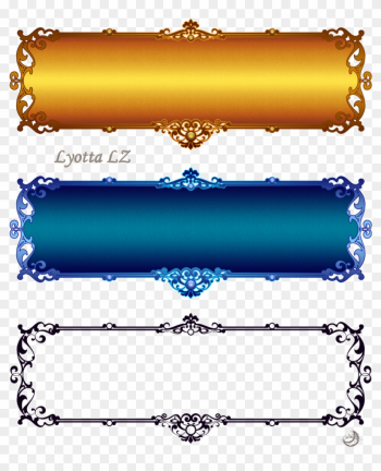 Golden Border Png - Png Border Design Gold