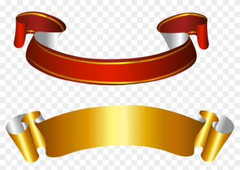 Golden Clipart Ribbon Scroll - Ribbon Vector Gold Png Golden Clipart Ribbon Scroll - Ribbon Vector Gold Png